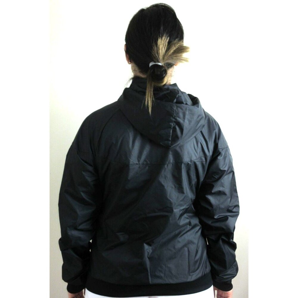 Nike Sportswear Women's Windrunner Full Zip Hooded Jacket Black Size Small NWT - Picture 4 of 7